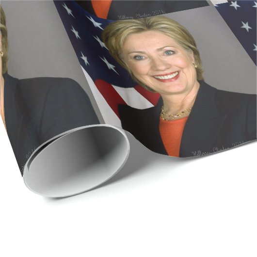 Hillary Clinton2 Geschenkpapier (Rolleneckpunkt)