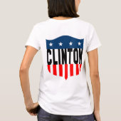 Hillary Clinton 08. (doppelseitig) Sterne & Streif T-Shirt (Rückseite)