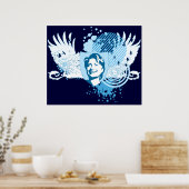 Hillary clinton 08. hi-fi. v1. poster (Küche)