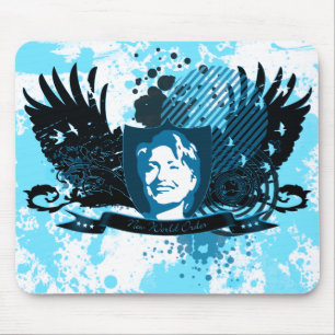 Hillary clinton 08. neue Weltordnung. Mousepad