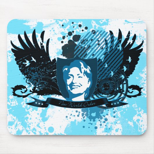 Hillary clinton 08. neue Weltordnung. Mousepad (Vorne)