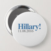 HILLARY CLINTON 11-08-2016.png Button (Vorne & Hinten)