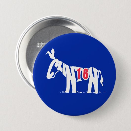 Hillary Clinton '16 Button (Vorne & Hinten)
