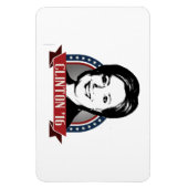 HILLARY CLINTON 2016 AUSFÜHREN -.png Magnet (Vertikal)