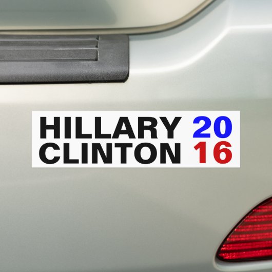 HILLARY CLINTON 2016 AUTOAUFKLEBER (Auf Auto)