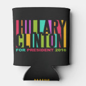 Hillary Clinton 2016 benutzerdefinierte Monogramm  Dosenkühler (Rückseite)