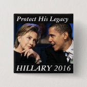 Hillary Clinton 2016 Button (Vorderseite)