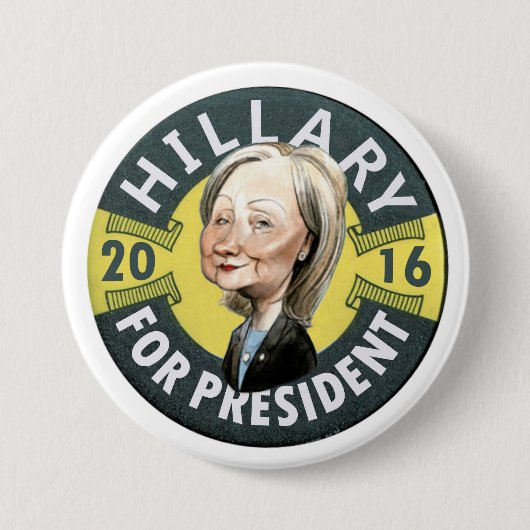 Hillary Clinton 2016 Button (Vorderseite)