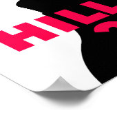 Hillary Clinton 2016 Campaign Retro Poster (klein) (Ecke)