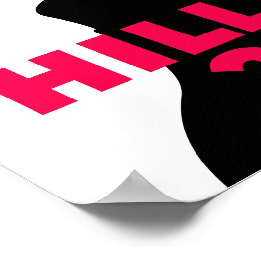 Hillary Clinton 2016 Campaign Retro Poster (klein) (Ecke)