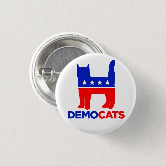Hillary Clinton 2016: DEMOCATS Knopf Button (Vorne & Hinten)