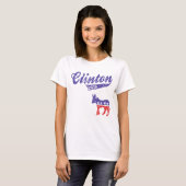 Hillary Clinton 2016 Demokraten sportlich T-Shirt (Vorne ganz)