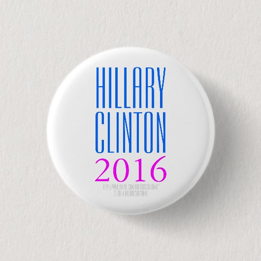 HILLARY CLINTON 2016 durch HillaryClinton4u Button (Vorderseite)