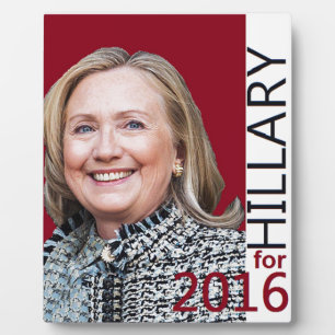 Hillary Clinton 2016 Fotoplatte