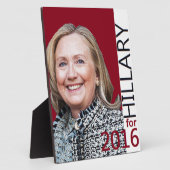 Hillary Clinton 2016 Fotoplatte (Seite)