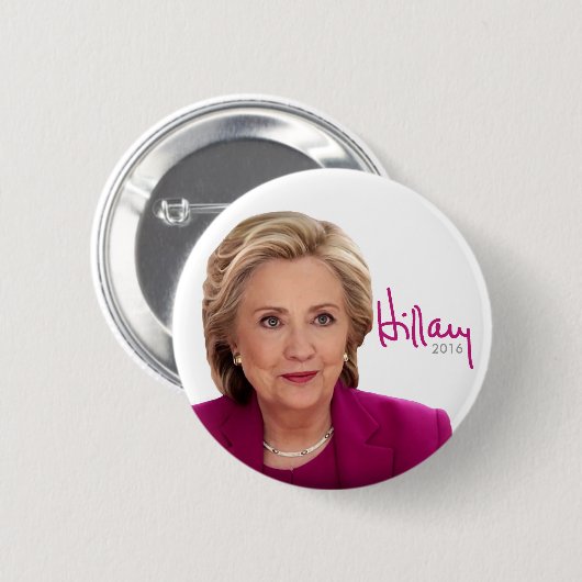 Hillary Clinton 2016 für Präsidenten - Button (Vorne & Hinten)