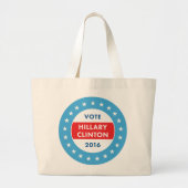 Hillary Clinton 2016 Jumbo Stoffbeutel (Vorne)