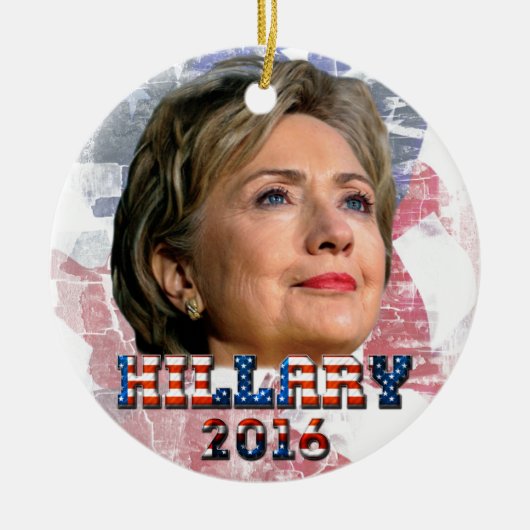 Hillary Clinton 2016 Keramikornament (Vorne)