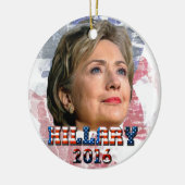 Hillary Clinton 2016 Keramikornament (Links)