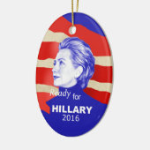 Hillary Clinton 2016 Keramikornament (Links)