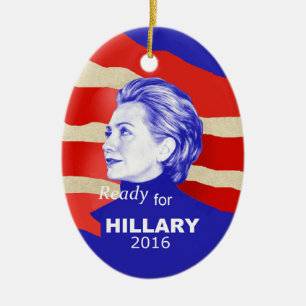 Hillary Clinton 2016 Keramikornament