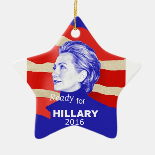 Hillary Clinton 2016 Keramikornament (Vorne)