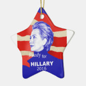 Hillary Clinton 2016 Keramikornament (Links)