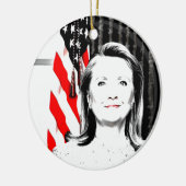 Hillary Clinton 2016 Keramikornament (Links)