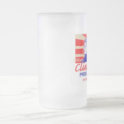 Hillary Clinton 2016 Mattglas Bierglas (Mittel)