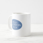 HILLARY CLINTON 2016 OVALESQUE - .PNG KAFFEETASSE (Vorderseite Links)