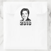 HILLARY CLINTON 2016.png Runder Aufkleber (Tasche)