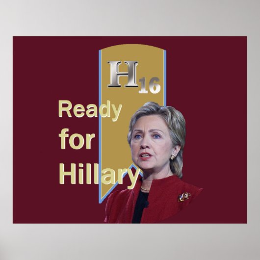 Hillary Clinton 2016 Poster (Vorne)