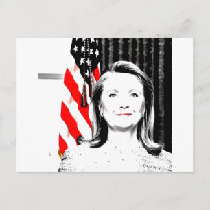 Hillary Clinton 2016 Postkarte