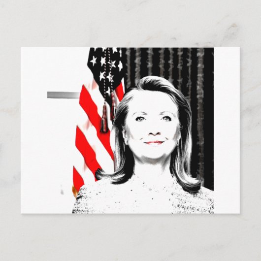 Hillary Clinton 2016 Postkarte (Vorderseite)