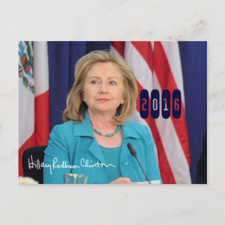 Hillary Clinton 2016 Postkarte
