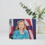 Hillary Clinton 2016 Postkarte (Stehend Vorderseite)