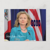 Hillary Clinton 2016 Postkarte (Vorderseite)