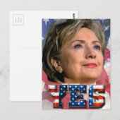 Hillary Clinton 2016 Postkarte (Vorne/Hinten)