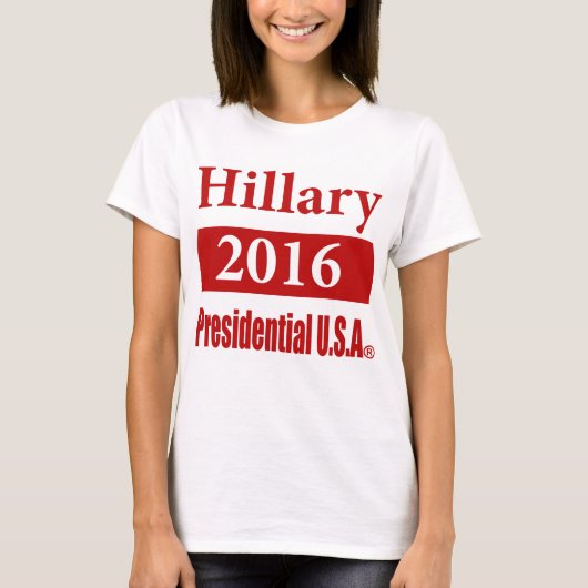 Hillary Clinton 2016 Präsident USA Shirt (Vorderseite)