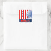 Hillary Clinton 2016 Quadratischer Aufkleber (Tasche)
