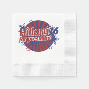 Hillary Clinton 2016 Serviette
