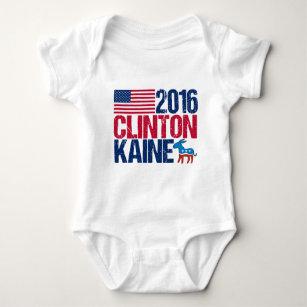 Hillary Clinton 2016 Tim Kaine Baby Strampler