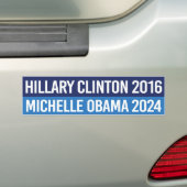Hillary Clinton 2016 und Michelle Obama 2024 Autoaufkleber (Auf Auto)