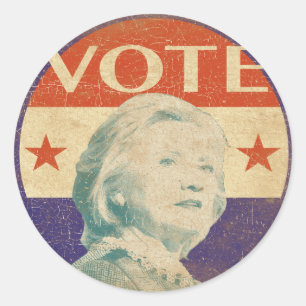 Hillary Clinton 2016 Wahlaufkleber Runder Aufkleber
