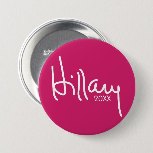 Hillary Clinton 2020 Designer-Kampagne Gear Button (Vorne & Hinten)