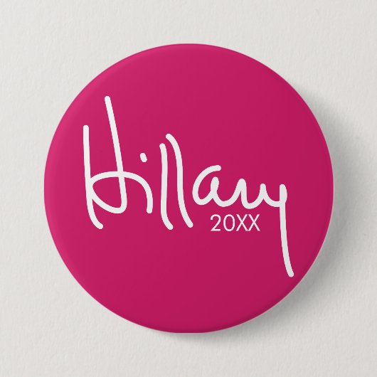 Hillary Clinton 2020 Designer-Kampagne Gear Button (Vorderseite)