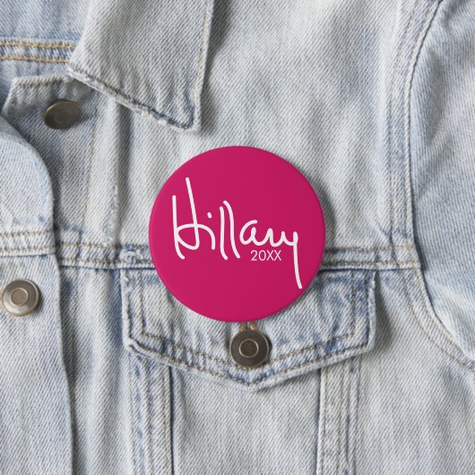 Hillary Clinton 2020 Designer-Kampagne Gear Button (Beispiel)