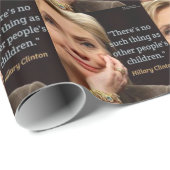 Hillary Clinton & All Children Zitat Geschenkpapier (Rolleneckpunkt)