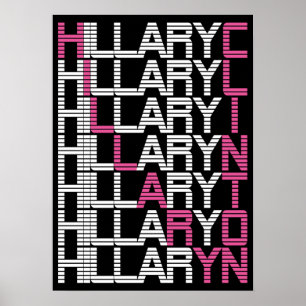 Hillary Clinton Art Stapel Poster