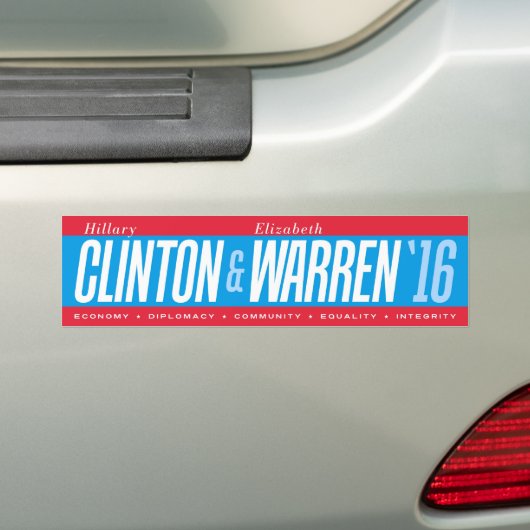 Hillary Clinton - Autoaufkleber Elizabeth Waren (Auf Auto)